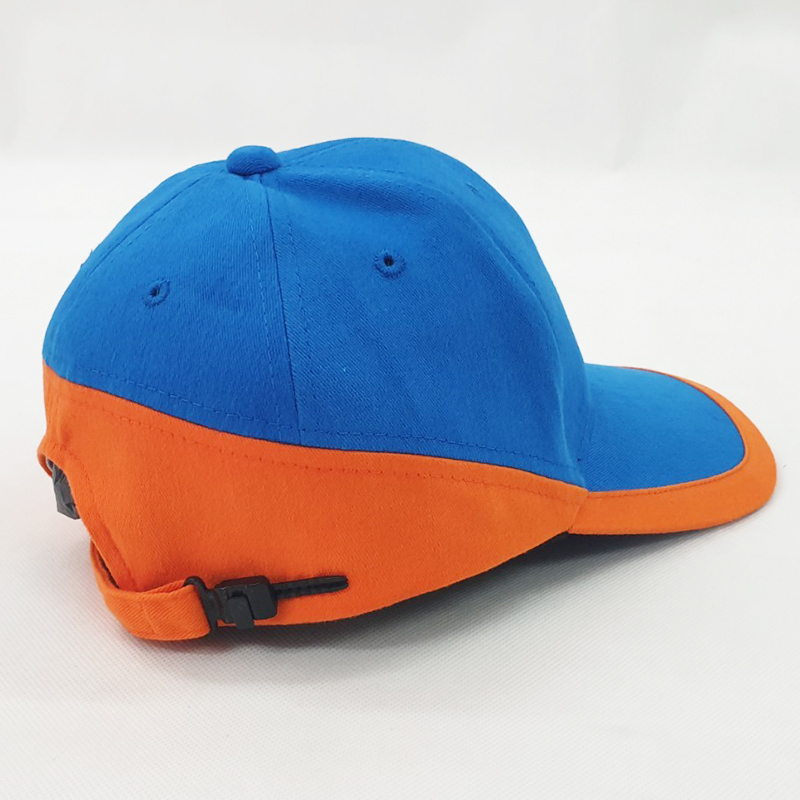 หมวกแก๊ปสีฟ้า ส้ม